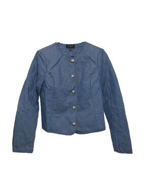 TAHARI ASL Denim Quilted Jacket